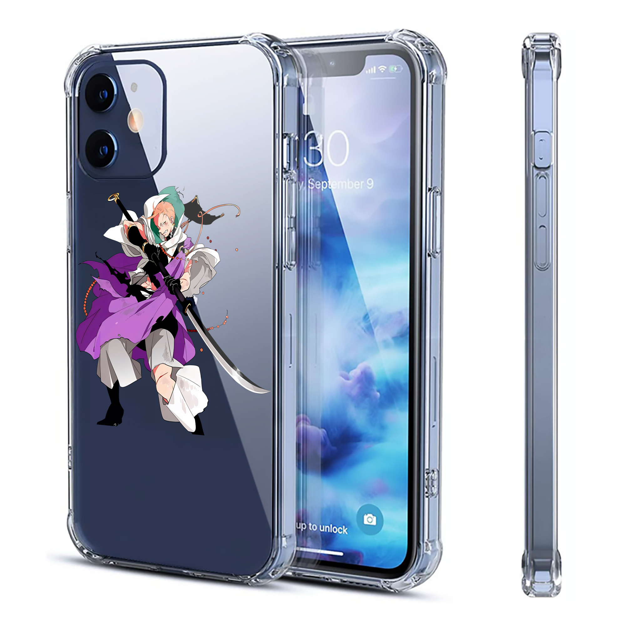 （画像用） 刀剣乱舞 Touken Ranbu 【iPhone 12シリーズ対応】透明スマホケース（クリアソフトケース）